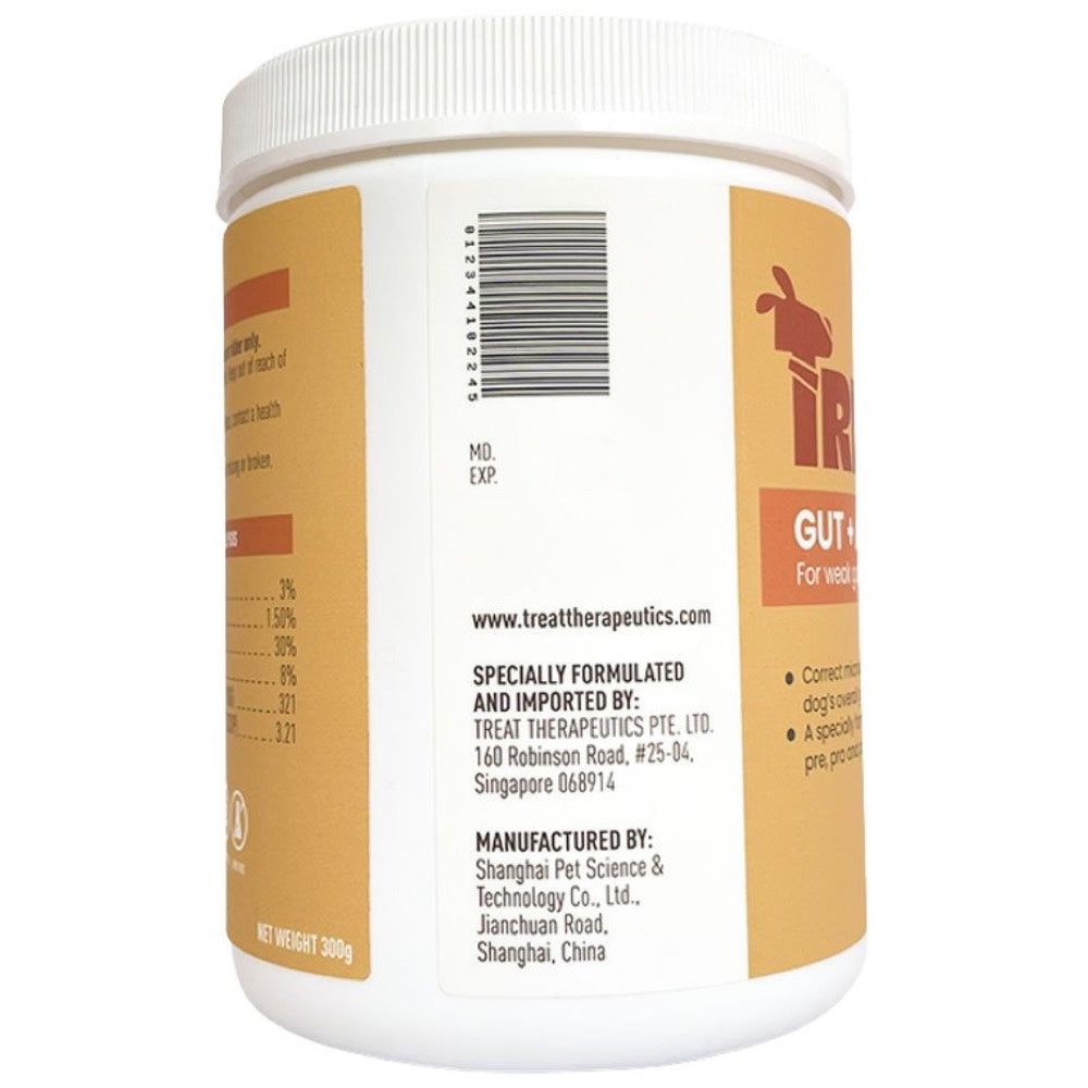 Treat Therapeutics Gut + Appetite Digestive Dog Supplement 300g